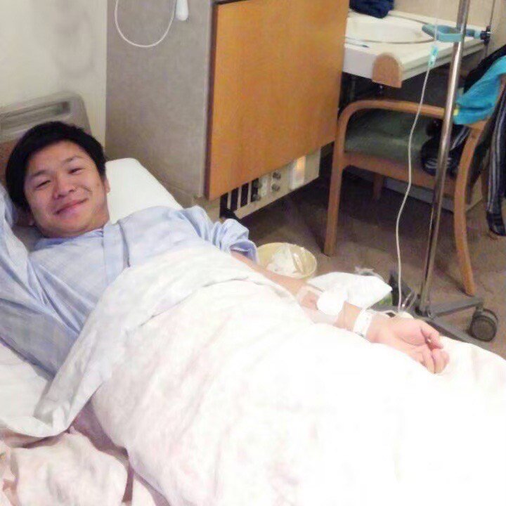 入院中のはんにゃ川島さん