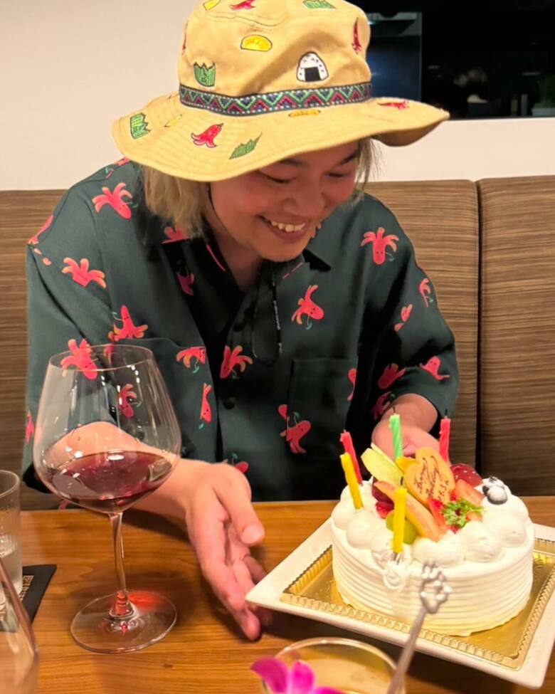 今年の誕生日。「今後も全力で頑張ります」