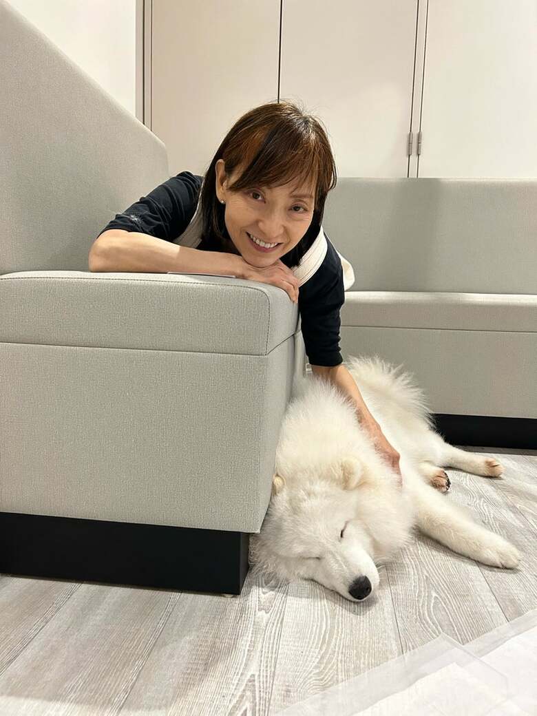 アニマルセラピーのボランディアも行っている