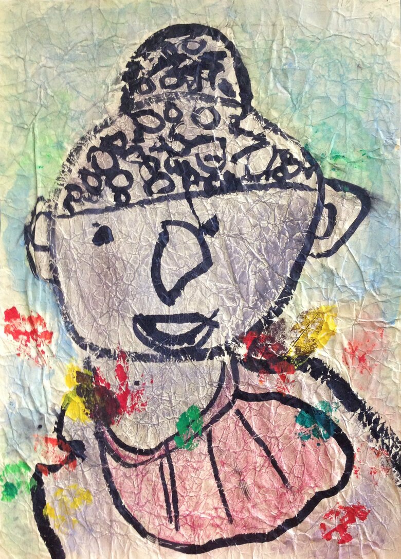 美貴さんが小3のときに描いた「おじぞうさま（Amour Briller MIKI(R)）」