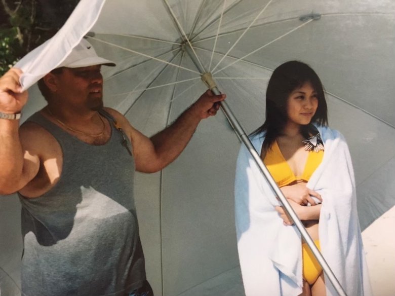 グラビア撮影の現場で