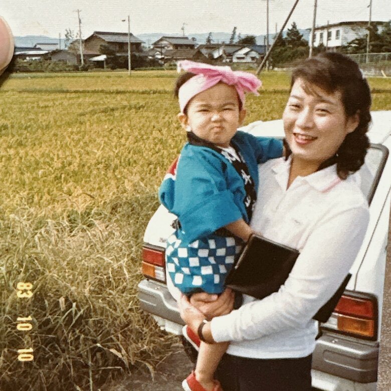 大学で学び直しをするきっかけを作ってくれた叔母さんとのツーショット