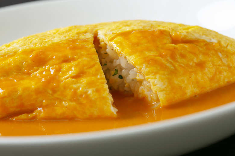 オムライス オマール海老のビスクソース