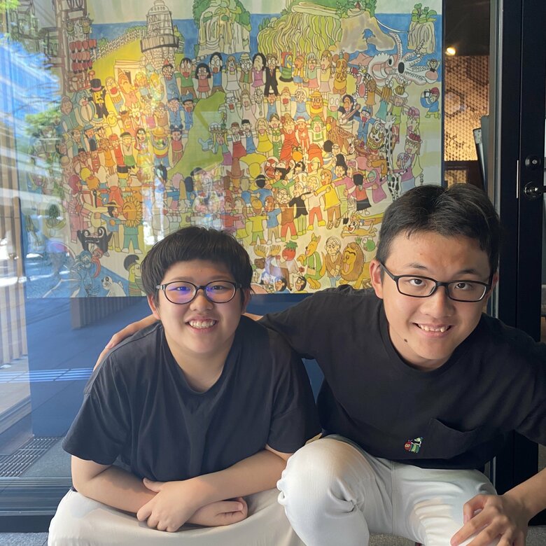 左から楓さん、貫太さん