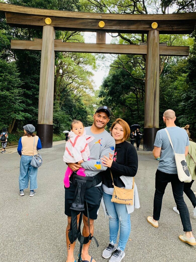 長男が生まれたときのお宮参りにて