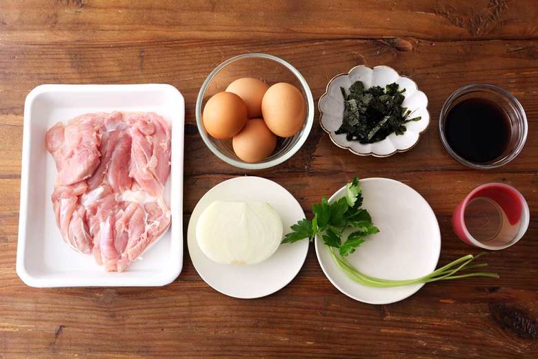 親子丼の材料