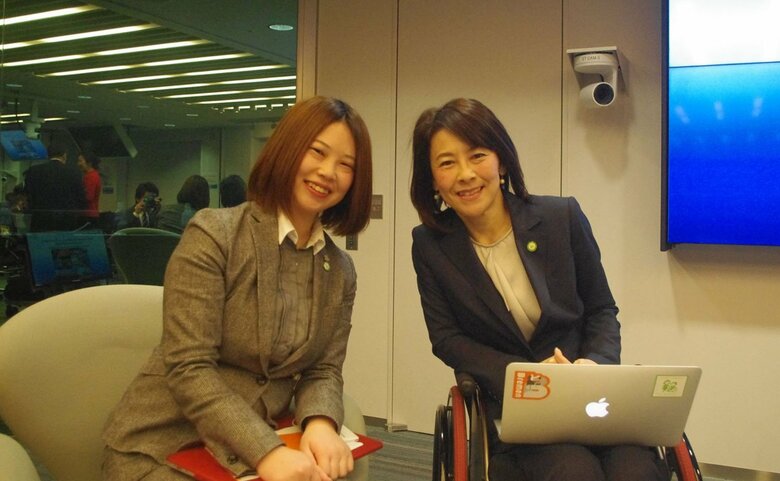 株式会社ミライロ時代の岸田さんとお母さま