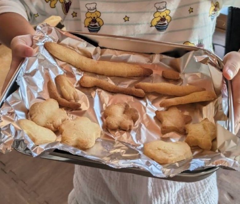 娘さんと焼いたクッキー