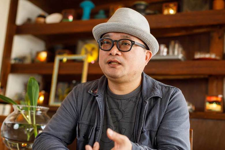 ▲こちらがそうめん研究家・ソーメン二郎さん。