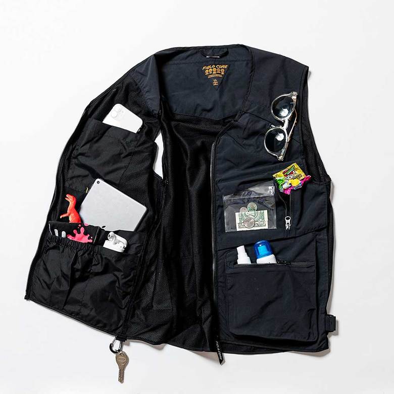 ワークマン コーデュラユーティリティベスト ディテール