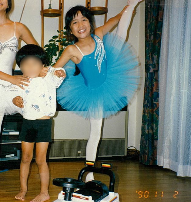 バレリーナ姿の佐藤さん