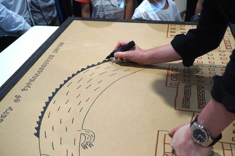 ティラノの描き方を解説付きでライブペインティング！