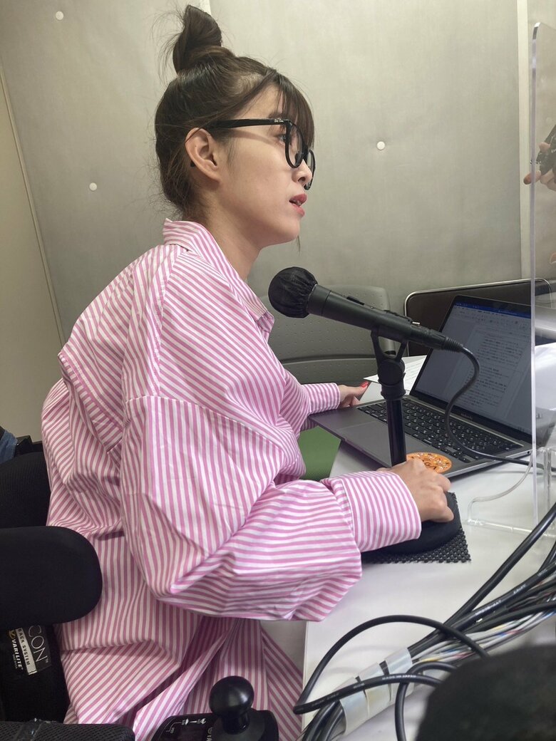 NHKのナレーション中