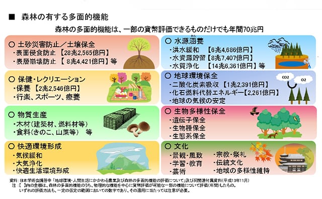 森林の持つ役割
