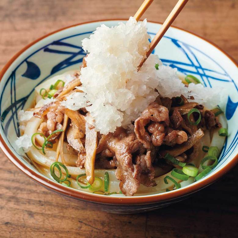 丸亀製麺の鬼おろし肉ぶっかけうどん