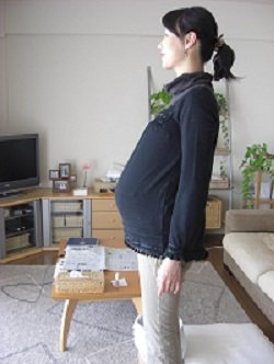 ▲あー、懐かしい1人目の妊婦姿！