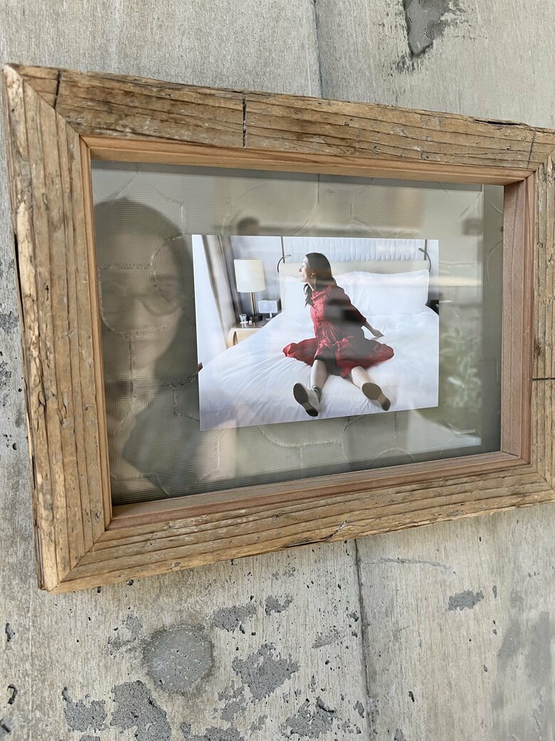 ご主人（プロカメラマン）の個展では中嶋さんを写した作品も展示された