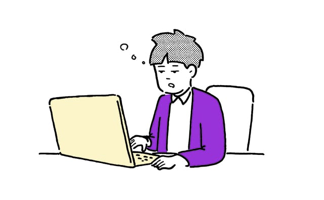 ぼんやりした人