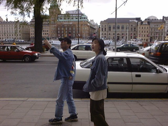 志村さんと一緒に行ったスウェーデンでのロケの様子