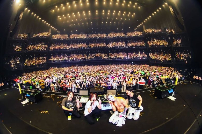 大盛況のライブで