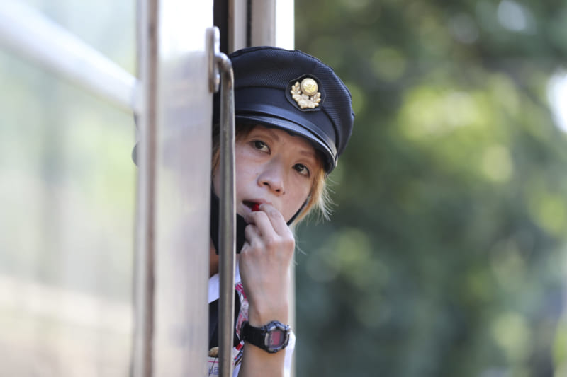銚子電鉄の袖山里穂さん