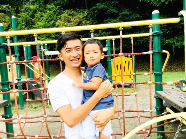 長男と公園で