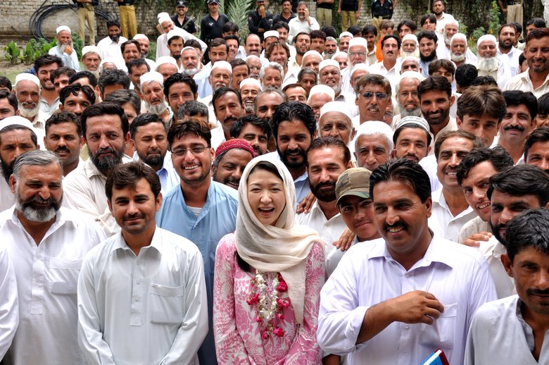 2010年のパキスタン訪問で (c)Shinji Shinoda