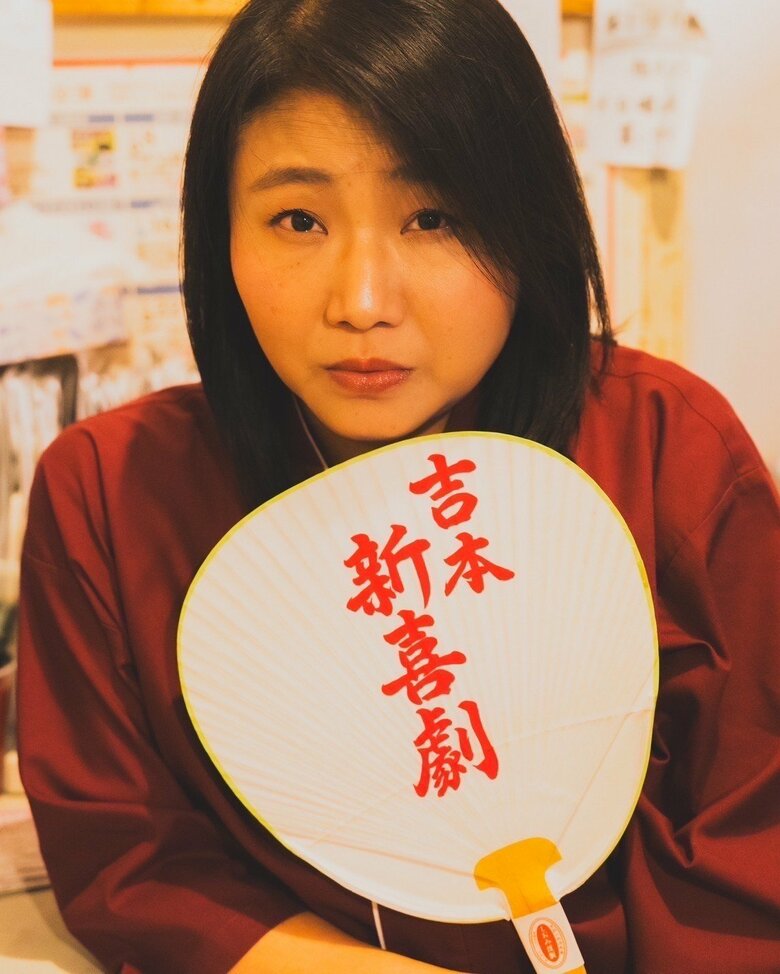 新喜劇の楽屋で、後輩が撮影した島田さん。お気にいりの1枚