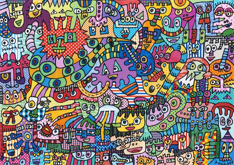 稲川賞Award2022「カラフルゴーストもりもりです」（作者：長野県・上條美香さん）／画像提供：一般社団法人あゆみ文化芸術振興会