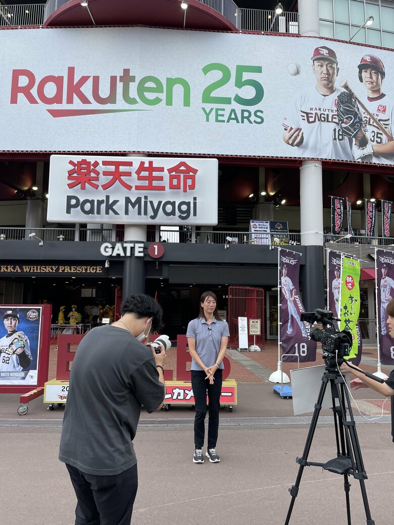 スポーツキャスターとしてさまざまな現場に立ち会う