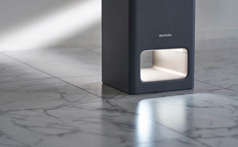 ▲動作中は流路が光るので、ひと目見てわかる。寝室などで使う場合は光を消すことも可能