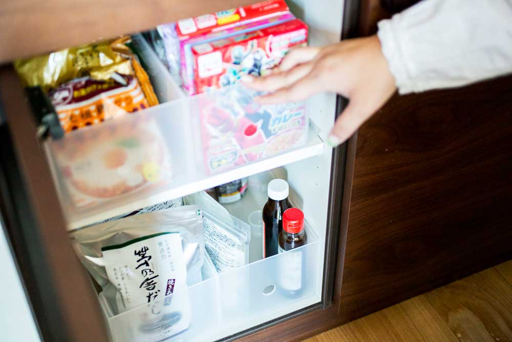 無印良品のポリプロピレンファイルボックス・スタンダードタイプ・1/2使用例