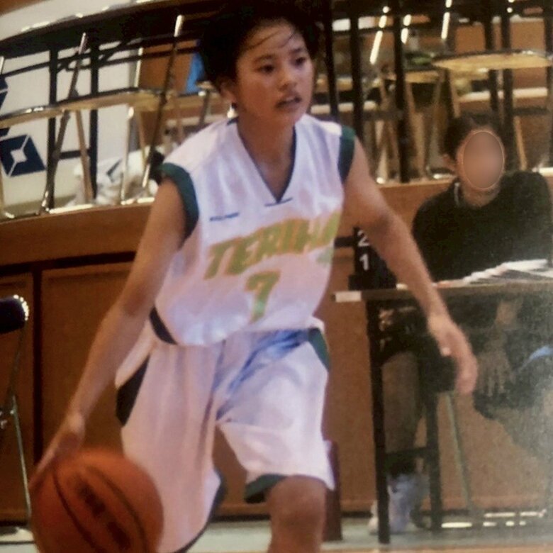 中学時代はバスケに夢中に