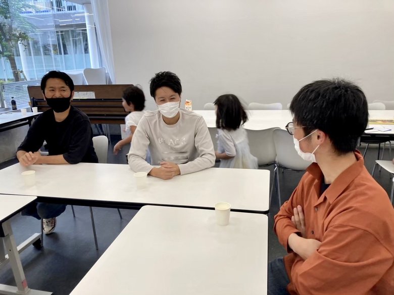座談会の様子（左から瀧澤さん、小川さん、高野さん）