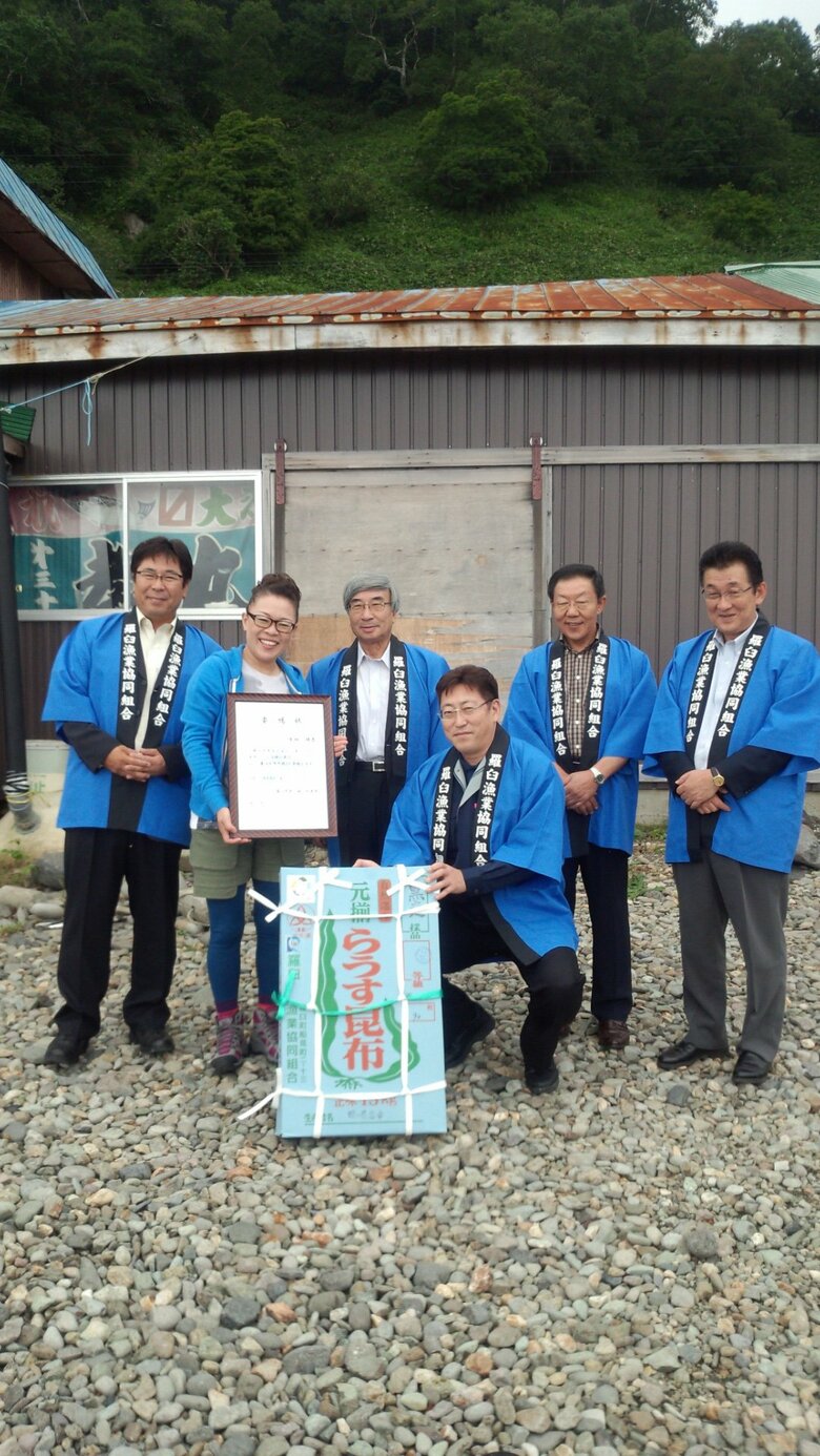 羅臼の昆布大使を務める柴田さん