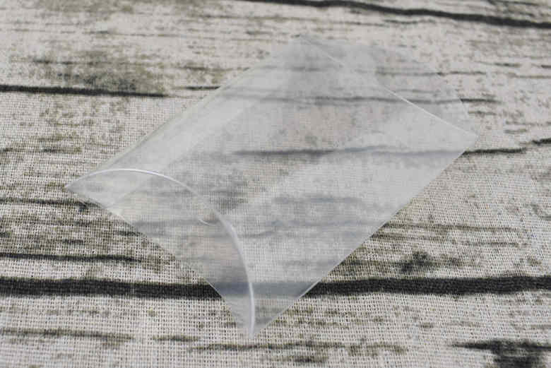 セリアのおすすめ商品「デザインシール付き CLEAR BOX」のアップ画像