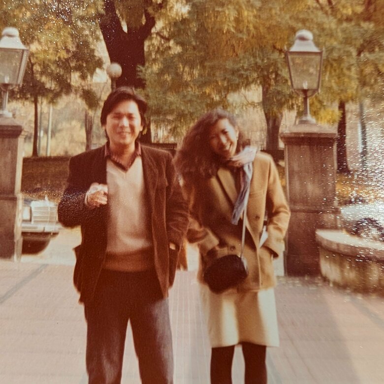 フィレンツェにて、小西さん30歳、早苗さん26歳の頃