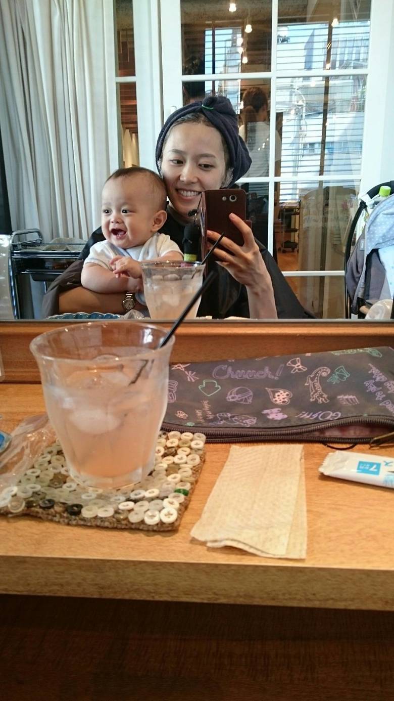 赤ちゃんのころは一緒に美容院へ行っていたことも