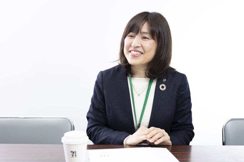 利用者について話す原田晴子さん