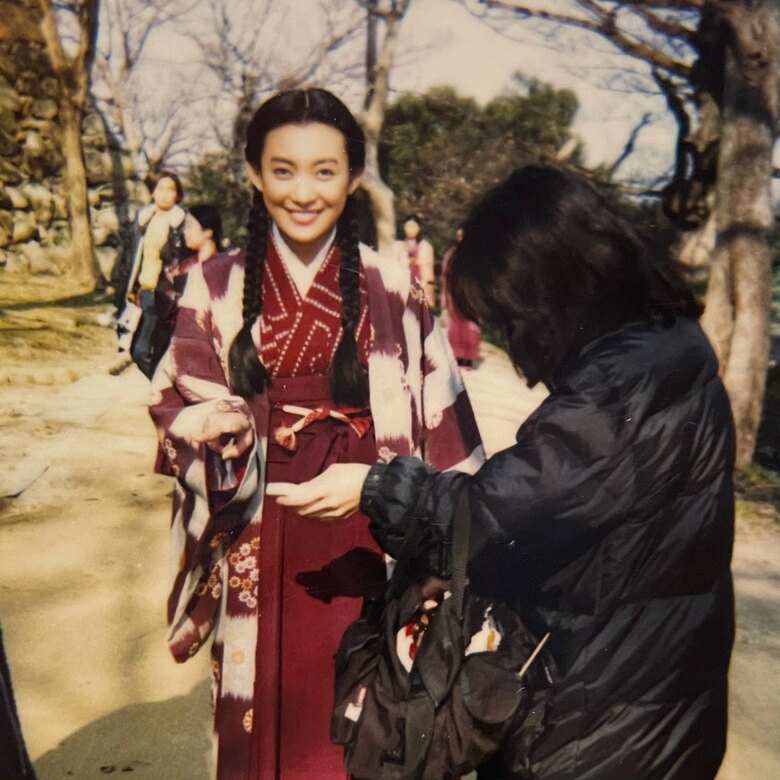 『あぐり』撮影時のオフショット