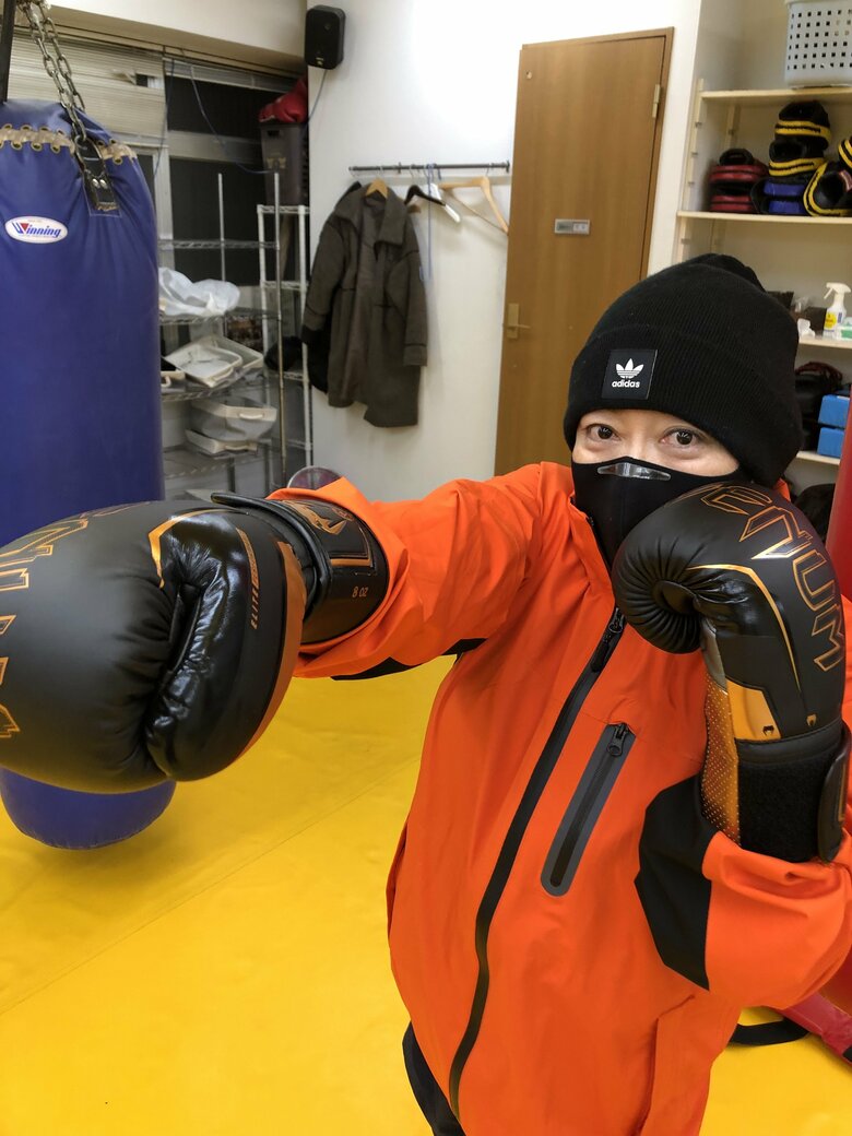 趣味でキックボクシングも習っていた