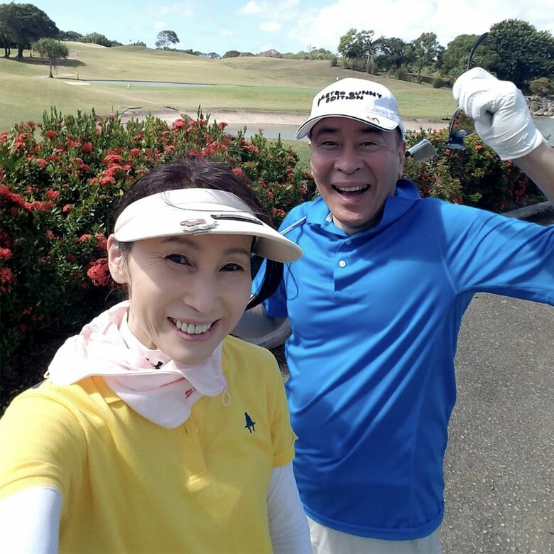 共通の趣味のゴルフがふたりの仲を深めた