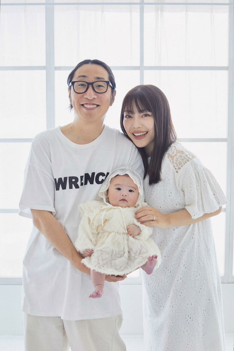 生後100日にスタジオで撮影