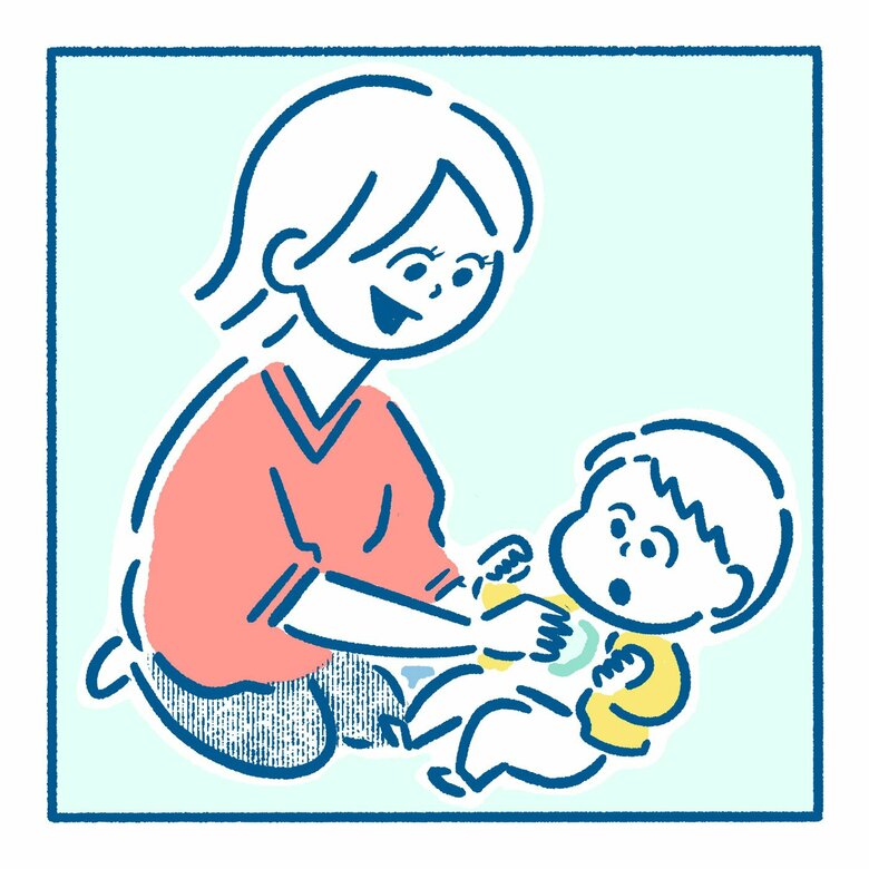 ③ ぬる前に手のひらで温めるとひんやりしません