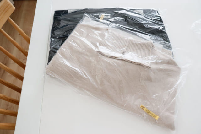 クリーニング後の衣類