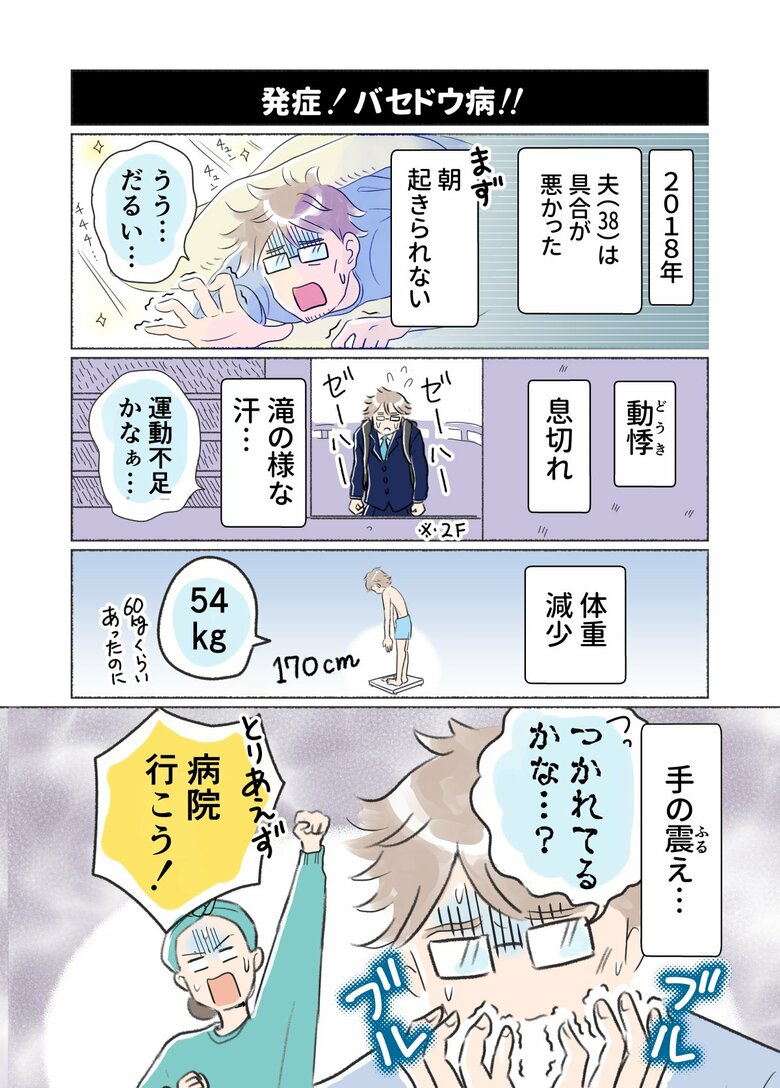 30代夫がバセドウ病にかかったらP1