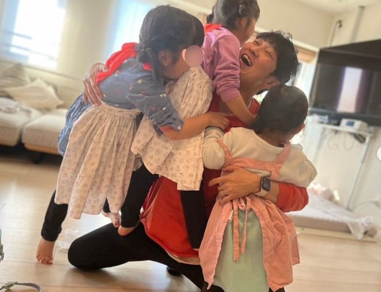 娘たちの愛情を一心に