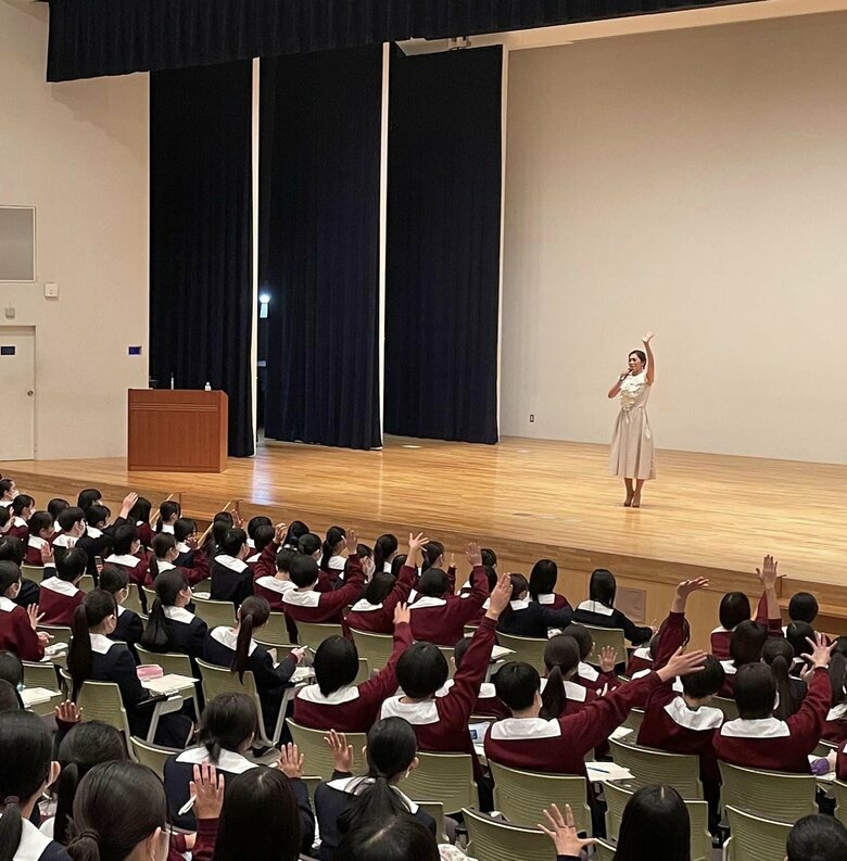 就実高校（岡山）で行われた「命の参観日」
