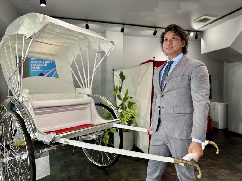 元水泳選手だっただけに胸板の厚さが伝わってくる