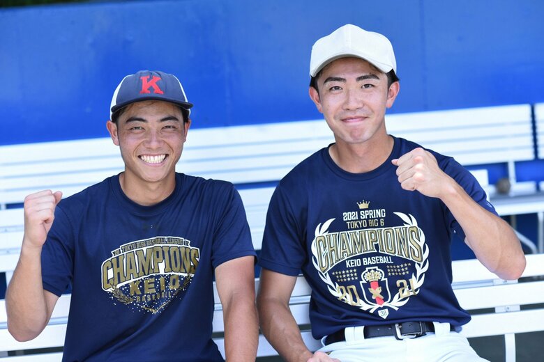 朝日選手（左）と谷口選手（右）はインタビューに丁寧に真摯に答えてくれた